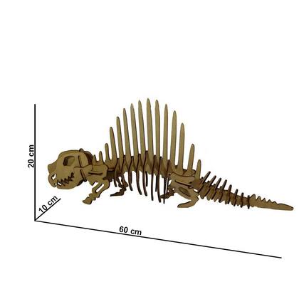 Imagem de Brinquedo Educativo Quebra Cabeça 3d Dinossauro Dimetrodonte Mdf