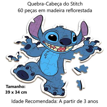Imagem de Brinquedo Educativo Quebra Cabeça Lilo Stitch 60pçs Original