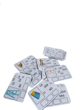 Imagem de Brinquedo Educativo Sílabas Alfabetização Com Caneta E 24pça