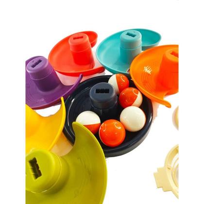 Imagem de Brinquedo Educativo Tobogã 7 Voltas URSO com Bolinhas e Cesto de Basquete