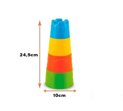 Imagem de Brinquedo Educativo Torre Baby Bebês Diversão Imaginação