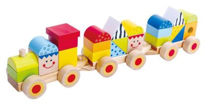 Imagem de Brinquedo Educativo - Trem De Blocos Madeira - Tooky Toy