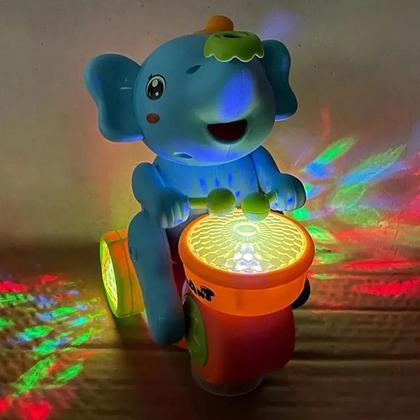 Imagem de Brinquedo Elefante Equilibrista Com Luzes Divertidas E Sons Interativos + 2 Bolinhas