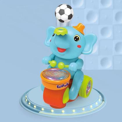 Imagem de Brinquedo Elefante Equilibrista Com Luzes Divertidas E Sons Interativos + 2 Bolinhas