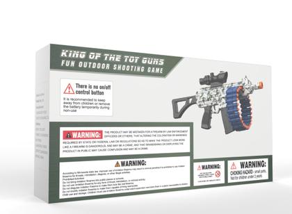 Imagem de Brinquedo elétrico automático JakMean Toy com 100 dardos de espuma