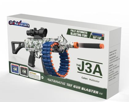 Imagem de Brinquedo elétrico automático JakMean Toy com 100 dardos de espuma