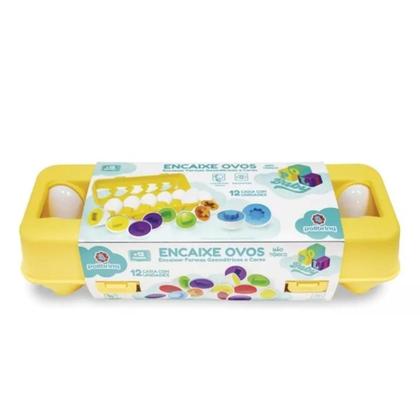 Imagem de Brinquedo Encaixe de Ovos Cores e Formas Educativo