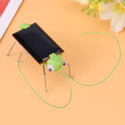 Imagem de Brinquedo engraçado gafanhoto solar, 1 peça brinquedo educativo gafanhoto movido a energia solar para crianças