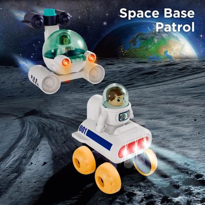 Imagem de Brinquedo espacial iPlay iLearn Kids Space Adventure Planet com 2 astronautas Rocket Shuttle