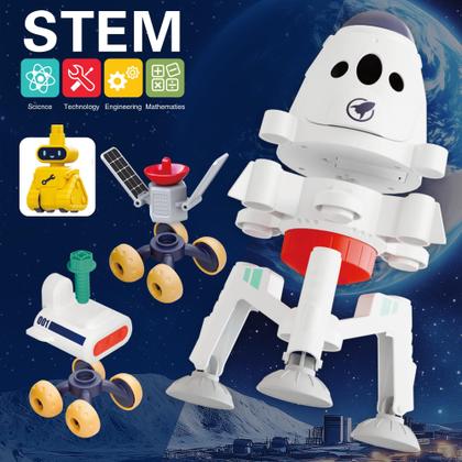 Imagem de Brinquedo espacial iPlay iLearn Kids Space Adventure Planet com 2 astronautas Rocket Shuttle