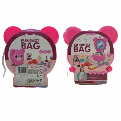 Imagem de Brinquedo Fashionista Bag Rosa com 19 Peças