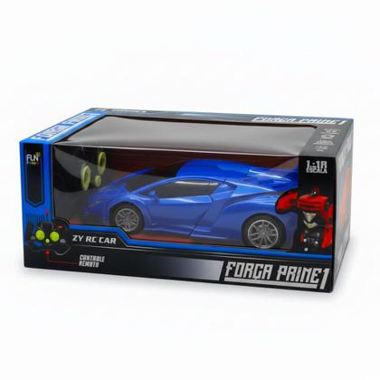 Imagem de Brinquedo Ferrar que Vira Robô de Controle Remoto Azul