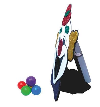 Imagem de Brinquedo Festa Junina Boca Palhaço Gigante + 5 Bolas Alvo