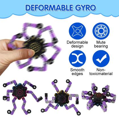 Imagem de Brinquedo Fidget Spinners JYXT Robot Spinner DIY para alívio de estresse, pacote com 16 unidades