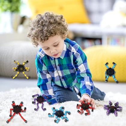 Imagem de Brinquedo Fidget Spinners JYXT Robot Spinner DIY para alívio de estresse, pacote com 16 unidades