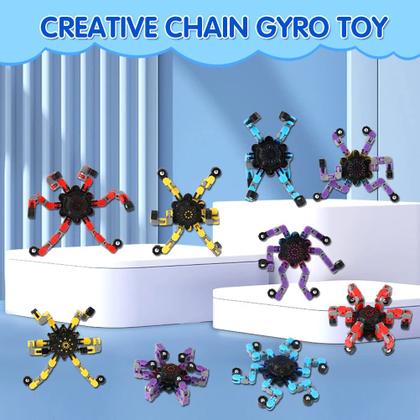 Imagem de Brinquedo Fidget Spinners JYXT Robot Spinner DIY para alívio de estresse, pacote com 16 unidades