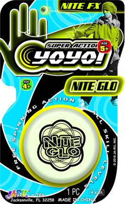 Imagem de Brinquedo Fidget Yoyo JA-RU Glow in The Dark (8 unidades) para crianças