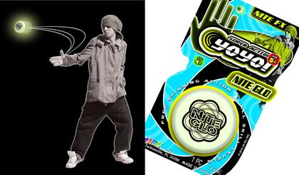 Imagem de Brinquedo Fidget Yoyo JA-RU Glow in The Dark (8 unidades) para crianças