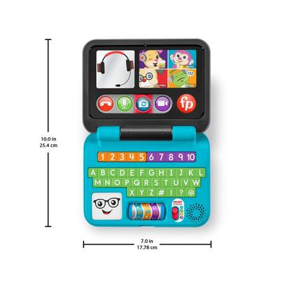 Imagem de Brinquedo Fisher Price Laptop De Aprendizagem - Mattel Hgw98