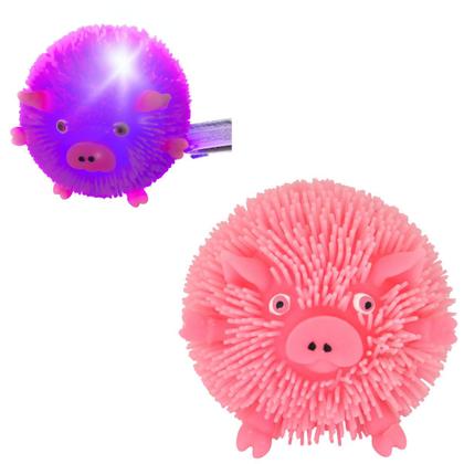 Imagem de Brinquedo Flofys Bolota Bichos Macios de apertar com luz Alivia ansiedade