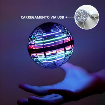 Imagem de Brinquedo Fly Ball Infantil Voadora Com Led e Sensor - Com Garantia e NF