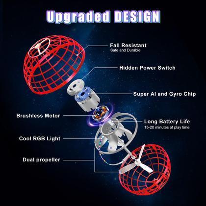 Imagem de Brinquedo Flying Ball Orb XINHOME - Hover, Soaring e Boomerang Spinner