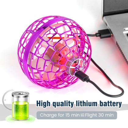 Imagem de Brinquedo Flying Orb Ball MERRYHOME 2024 - Bola Voadora Boomerang Rosa