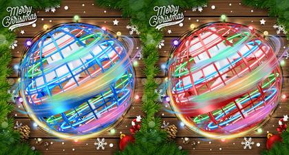 Imagem de Brinquedo Flying Orb Ball Toy M&HONG Flying Space Orb com luzes LED, pacote com 2 unidades