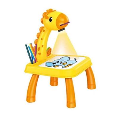 Imagem de Brinquedo Girafa Projetora de Figuras Mesa De Desenho Infantil Com Canetinhas