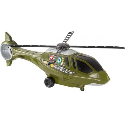 Imagem de Brinquedo Grande Helicóptero De Resgate Com Boneco Soldado - BS Toys