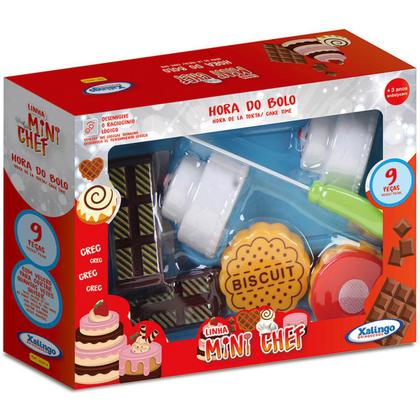 Imagem de Brinquedo Hora do Bolo Mini Chef 9 Peças Xalingo - 2782.1