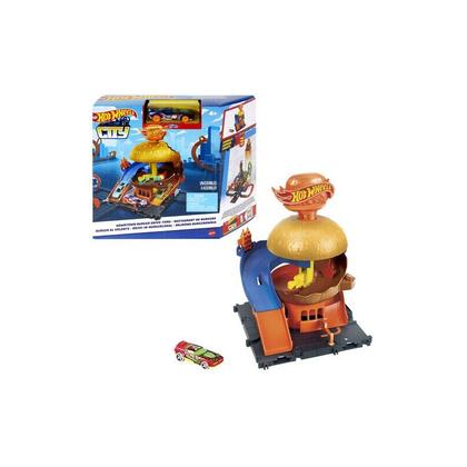 Imagem de Brinquedo Hot Wheels Pista City Downtown Hamburgueria Mattel