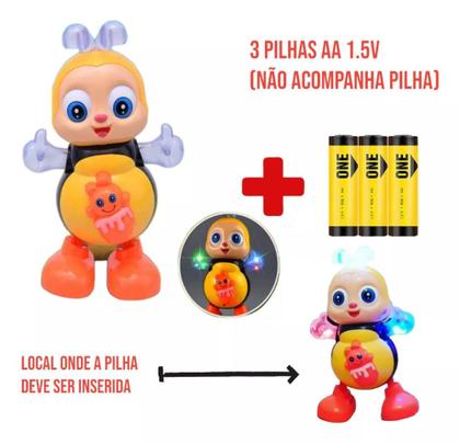 Imagem de Brinquedo Infantil Abelha Dançarina Musical Com Luzes