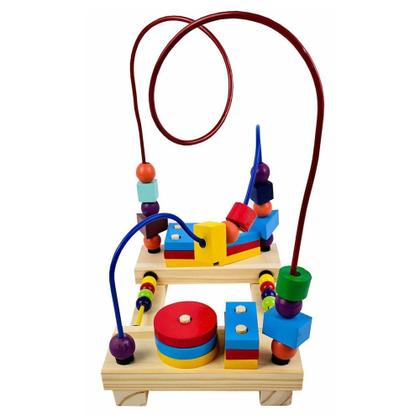 Imagem de Brinquedo Infantil Aramado Formas Geometricas Encaixe Bebes - Brinqmutti