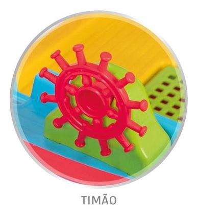 Imagem de Brinquedo Infantil Arca de Noé para Montar com 2 Bonequinhos e 6 Animais