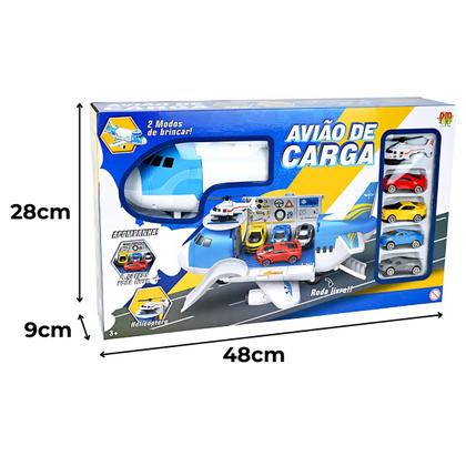 Imagem de Brinquedo Infantil Avião De Resgate Com Carrinhos - Dm Toys