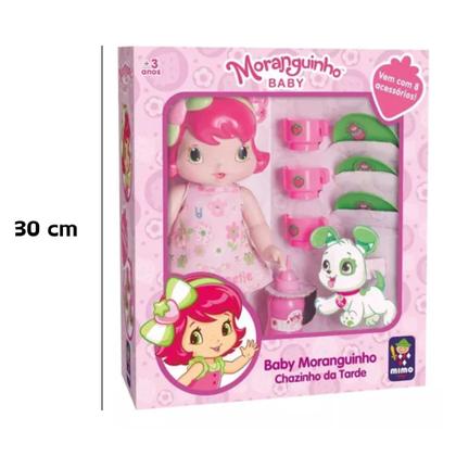 Imagem de Brinquedo Infantil Baby Boneca Moranguinho Chazinho da Tarde Mimo 4003