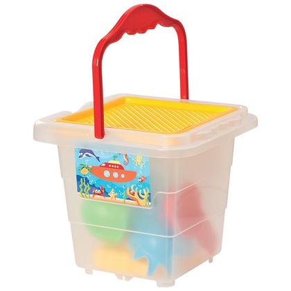 Imagem de Brinquedo Infantil Balde de Praia Menino - Mercotoys 607