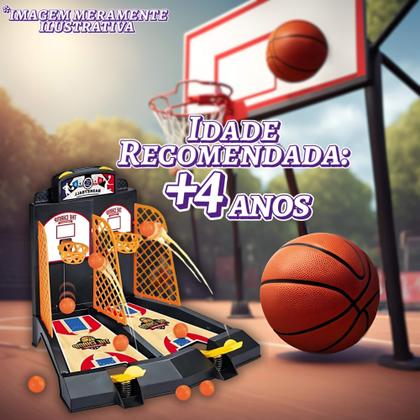 Imagem de Brinquedo Infantil Basquete de Mesa Duplo Xalingo - 68532