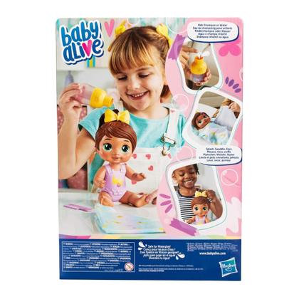 Imagem de Brinquedo Infantil Boneca Baby Alive Bebê Shampoo Sophia Sparkle (Morena) Hasbro - 18526