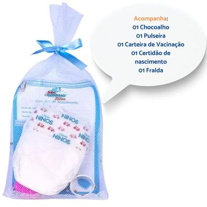 Imagem de Brinquedo Infantil Boneca Bebê Reborn Presente Criança Menina 3 4 anos Nenem com Touca e Fralda