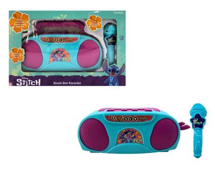 Imagem de Brinquedo Infantil Boombox Karaokê Stitch Disney - Candide