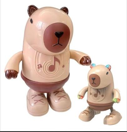 Imagem de Brinquedo Infantil Capivara Canta Dança Infantil Com Luz Colorida