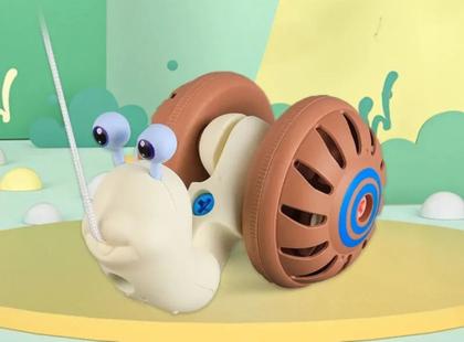 Imagem de Brinquedo Infantil Caracol Turbo Puxa Puxa