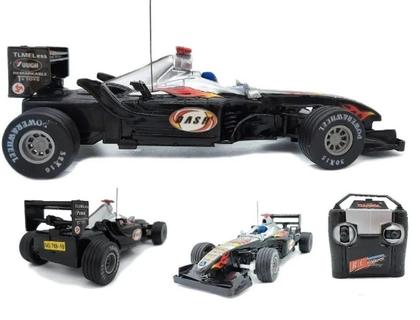 Imagem de Brinquedo Infantil Carrinho de Controle Remoto Corrida Fórmula 1 Deluxe Car F1 Preto