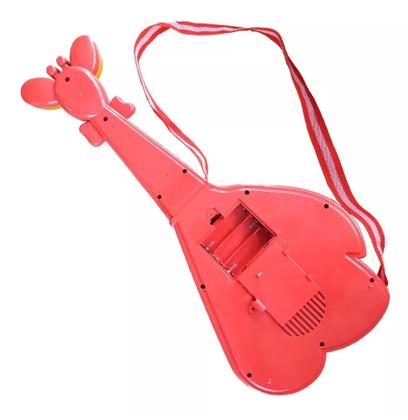 Imagem de Brinquedo Infantil Com Luz e Sons Guitarra Piano Musical Girafa 26 Teclas