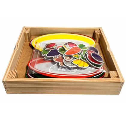 Imagem de Brinquedo Infantil Comidinha Pratinhos com tiras autocolantes Crec Crec