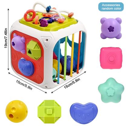 Imagem de Brinquedo Infantil Cubo 7 Em 1 Com Atividades - Polibrinq