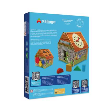 Imagem de Brinquedo Infantil Educativo Casinha Interativa Fofossauros c/ 16 Peças Xalingo - 15343