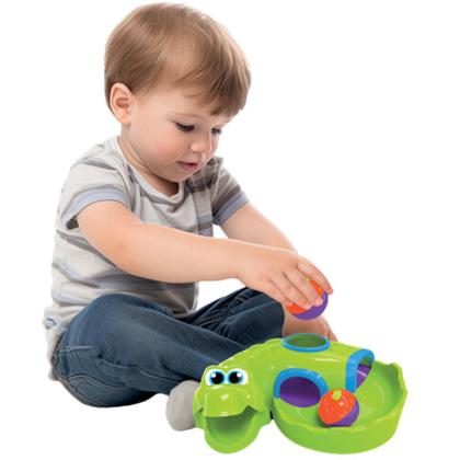 Imagem de Brinquedo Infantil Educativo Didático para Bebê Croco Ball com bolinha